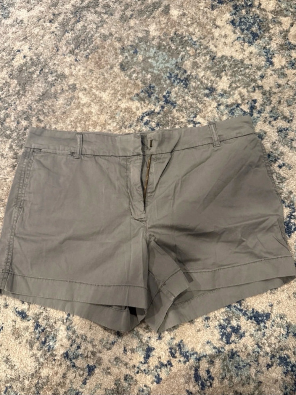 J. Crew Gray Cotton Blend Chino Shorts
